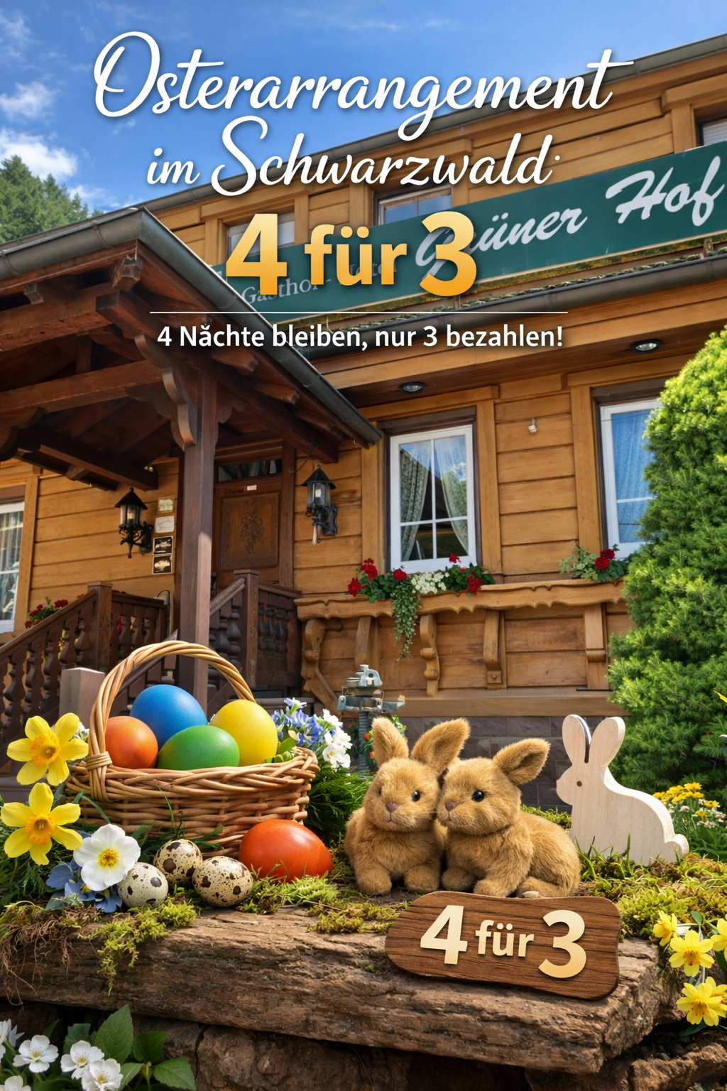 Osterarrangement 4 für 3